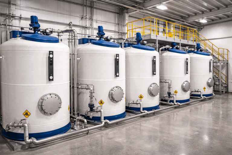 chemical storage tanks